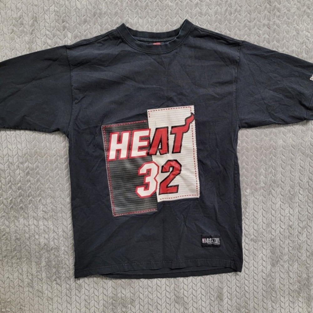 NBA UNK‎ Miami Heat Shaquille O’Neal #32 Shirt Mens Size XL Black Shaq Attack